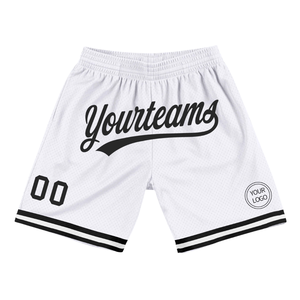 <b>Men</b> <b>White</b> Sublimated Mesh Basketball <b>Shorts</b> Lightweight Polyester Athletic <b>Shorts</b> Team Sports Uniform Practice Wear Apparel - Product Image 1
