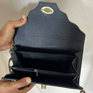 Bolso de Mano Mini de Cuero Genuino Hecho a Mano para Mujer, con Patrón Floral en Relieve, para Efectivo y Tarjetas, Estilo Bandolera, Novedad 2026, Superventas - Product Image 6