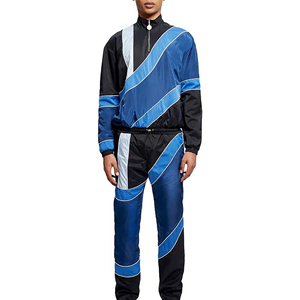 Customized Men's Windbreaker Tracksuit Sets Lightweight Slim Breathable Quick Dry Windproof Hooded Collar Winter Solid Pattern - Product Image 3