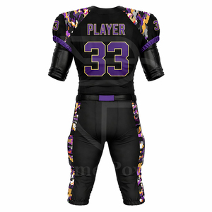 Uniforme de Fútbol Americano Personalizable 2026, Transpirable, con Nombre del Equipo, Ropa Deportiva de Alto Rendimiento, OEM, ODM, al por Mayor - Product Image 3