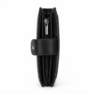 Porte-cartes en cuir véritable pour homme avec blocage RFID, portefeuille minimaliste géométrique avec pince à billets, logo personnalisé, vente en gros OEM - Product Image 3