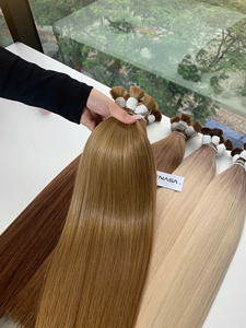 Cheveux humains naturels vierges de qualité supérieure, 100 % cheveux humains vietnamiens, lisses, super double trame, prix d'usine, vente en gros - Product Image 2