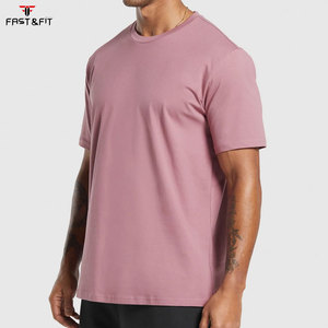 Camiseta de algodón para hombre, informal, lisa, de manga corta, para verano, 180g, tejida, con estampado digital, color liso - Product Image 3