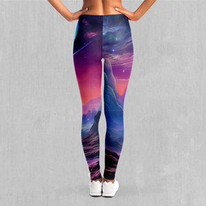 Elegant High Waist <b>Leggings</b> Colorful Sublimation <b>Leggings</b> for <b>Women</b> <b>Leggings</b> Full Length Stretchy Tights Breathable Yoga Pants - Product Image 2