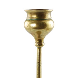 Support de bougie conique vintage en laiton fait main ILAHI, gravure en relief, 1 couleur, haute qualité, résistant à la chaleur, pour la maison, Noël - Product Image 6