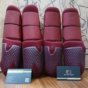 BRAND ZONE - Juego de Protectores de Tendones de Neopreno para Caballos, Producto para el Cuidado Equino, Juego de Cuatro, Dos Delanteros y Dos Traseros - Product Image 1