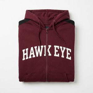 เสื้อฮู้ดซิปหน้าสำหรับผู้ชายแบบกำหนดเองของ Hawk Eye Sports สำหรับฤดูหนาว ผ้าฟลีซอย่างดี ขายส่ง หรูหรา หนานุ่ม 100% ผ้าฝ้าย ระบายอากาศได้ดี - Product Image 4