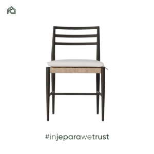 Commercial Grade Solid Teak Wood Fabric <b>Dining</b> <b>Chair</b> Modern Design Eco-Friendly Waterproof Outdoor Hotel Restaurant Resort Villa - Product Image 2