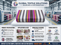 Rollo de Tela Ecológica de Nylon Reciclado, Tejido Antibacteriano a Rayas, para Bolsas de Compras, Embalaje Ecológico, Rollo Textil
