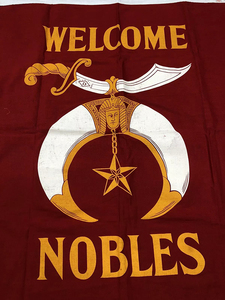 Bandera de Bienvenida Masónica Vintage para Nobles, Bandera de la Sagrada Mismaidad, Bordado de la Francmasonería, Banderas Masónicas Bordadas de Alta Calidad - Product Image 2