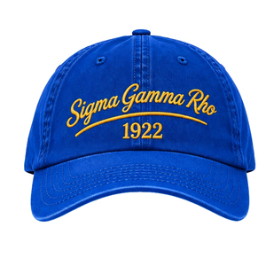 หมวกแก๊ปผู้หญิง Sigma Gamma Rho ปักลายสมาคมพี่น้องกรีก หมวกเบสบอลผ้าฝ้ายปรับได้ สวมใส่สบาย ขายส่ง - Product Image 1