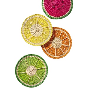 Hot Product Set Spring and Summer Seagrass Placemat Table Decoration, Embroider <b>Mats</b> and Pads, or Wall Decor Home Decoration - Product Image 1