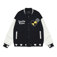 Veste universitaire LAYENNE de haute qualité pour hommes, broderie en chenille, manches en cuir, logo personnalisé, veste universitaire de baseball