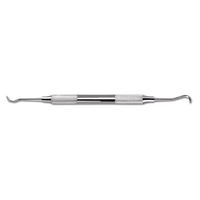 Grattoir dentaire premium, détartreur en acier inoxydable à double extrémité, instrument d'hygiène pour l'élimination de la plaque dentaire, certifié CE ISO