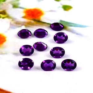 Ametista Africana Natural, Corte Ovalado de 6x8mm, Facetada, Calibrada, Piedra Preciosa Suelta Certificada, Proveedor de Lotes al por Mayor para la Fabricación de Joyería - Product Image 3