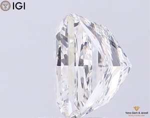 Masterpiece Diamond 4,01 CT Princess Cut CVD Lab Grown 8,56 MM F Color VVS2 Clarity IGI Certificado para colgante personalizado Artistry - Product Image 5