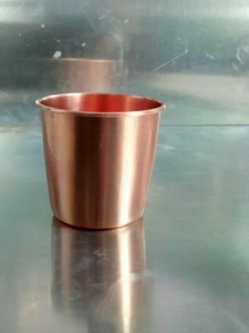 Copper Water Glass Supplier Ayurvedic Drinking Cup Bulk Export Metal <b>Drinkware</b> - Product Image 5