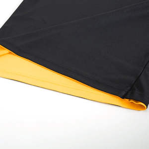 Maillot de football américain personnalisé pour adulte, respirant, couleur personnalisable jaune et noir, dernière collection, tenue d'équipe, grandes tailles, 100 % polyester, OEM - Product Image 2