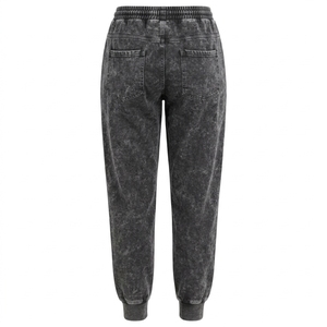 <b>Sweat</b> <b>Pants</b> Fleece Straight Leg Trousers Custom Made OEM SIze Custom Embroidery Heavy Weight Acid Wash Sweatpants for <b>Women</b> - Product Image 2