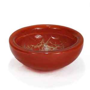 Bol en résine artisanale avec un élégant effet marbré, résine époxy émeraude et finition nacrée, parfait pour servir des aliments, décoration en résine - Product Image 1