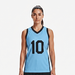 Camiseta de Baloncesto Sublimada al por Mayor, de Secado Rápido, para Mujer, sin Mangas, para Deportes de Alto Rendimiento - Product Image 6