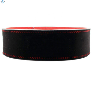 เข็มขัดยกน้ำหนักหนังแท้แบบปรับได้ พร้อมโลโก้ อุปกรณ์เพาะกาย - Product Image 2