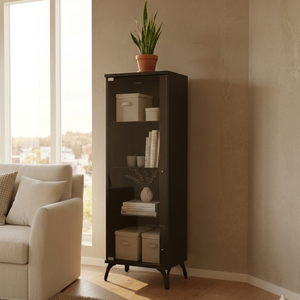 Vitrine en verre haut de gamme de style nordique minimaliste TMG-G402 (Eco) avec porte en verre trempé, idéale pour la maison, l'hôtel, le salon - Product Image 1