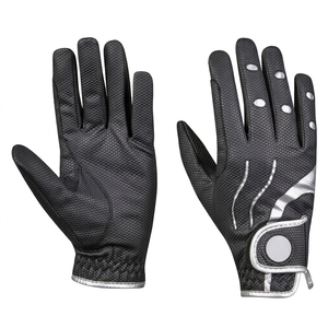 Premium Leather Horse Riding <b>Gloves</b> Full Finger Breathable Windproof Drawstring Equestrian <b>Gloves</b> <b>for</b> Men <b>Women</b> - Product Image 1