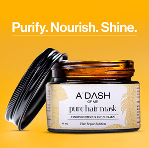 ADASH OF ME Pure Hair Tamrind Hibiscus et Shikakai 40g Solution réparatrice pour cheveux pour un soin profond et une brillance naturelle Sans parabène - Product Image 2