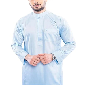 Slim-Fit Luxury Kandura – Structured Heavyweight Fabric <b>Men's</b> <b>Thobe</b> with Modern Tailoring - Product Image 4