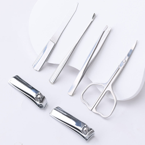 Kit de coupe-ongles en métal noir mat de luxe 4-en-1, 15 pièces, ensemble professionnel de toilettage et d'hygiène avec ressort unique, logo personnalisé - Product Image 1