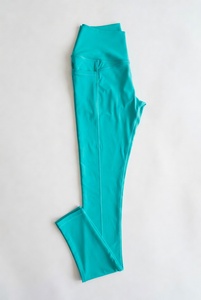 Leggings de yoga pour femmes de haute qualité à faible MOQ, taille élastique, en Spandex/Nylon, respirants, sans coutures, longueur intégrale, pour le fitness - Product Image 6
