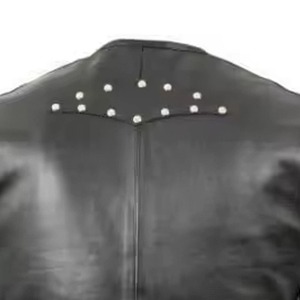 Custom Design Professional Comfortable Fabric Men's Casual Spring Outerwear Leather <b>Vest</b> Motorbike Sleeveless Waterproof - Product Image 5