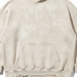 Sudadera con Capucha Oversize de Algodón con Bolsillo Canguro, Acabado Mineral Wash, Corte Regular, para Hombre, Efecto Desgastado por el Sol - Product Image 2