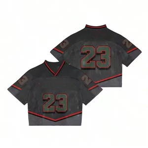 Camiseta de Fútbol Corta y Holgada con Logotipo Personalizado, Transpirable, de Malla, con Estampado de Letras, para Empresas - Product Image 2