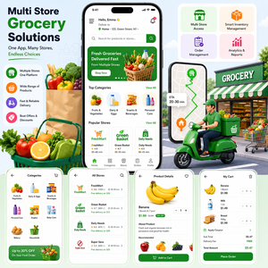ระบบจัดส่งสินค้าอัจฉริยะแบบหลายร้านค้าและการจัดการสินค้าคงคลัง พร้อมระบบอัตโนมัติสำหรับการสั่งซื้อและการประสานงานกับผู้จัดจำหน่าย - Product Image 1