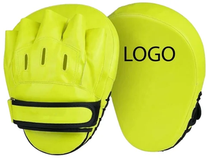 Almohadillas de Boxeo de Alta Calidad Hechas de Cuero, Almohadillas de Boxeo para Seguridad Deportiva, Almohadillas de Boxeo Curvas para Entrenamiento - Product Image 4