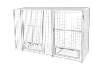 Étagère de rangement en acier à treillis soudé robuste, trois niveaux, étanche, réglable, autoportante pour salon et garage - Product Image 3