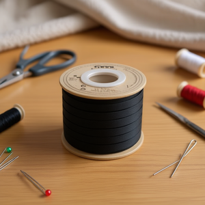 Sangle élastique Ilan 5 mm x 20 m noire pour travaux manuels et couture - Product Image 2