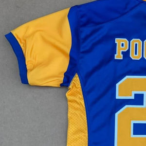 Maillot de football américain SGRho bleu roi et or à manches courtes, motif 22, uniforme sportif personnalisé pour équipes - Product Image 6