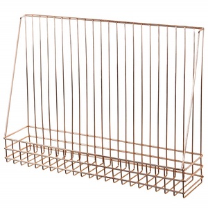 Minimalist Iron Wall Hanging Basket Offering Multi Purpose <b>Storage</b> for Bathroom Bedroom and Office Organization - Product Image 1