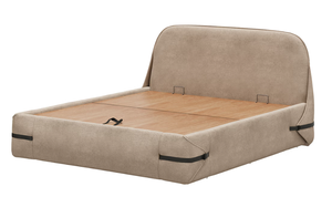 Modern Upholstered Velvet <b>Bed</b> Frame <b>Queen</b> <b>Size</b> Soft <b>Bed</b> with Quilted Headboard and Footboard - Product Image 2
