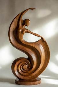 Escultura de Metal Blanca con Forma de Llama, Decoración Artística para Mesa, Estatua Moderna Hecha a Mano para Hogar, Hotel, Boda - Product Image 1