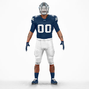 ชุดยูนิฟอร์มอเมริกันฟุตบอลคุณภาพสูงสำหรับผู้ชาย แห้งเร็ว รุ่นใหม่ล่าสุด พร้อมแขนสั้นระบายอากาศได้ดี สำหรับผู้ใหญ่ - Product Image 6