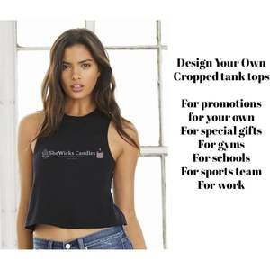 2025 camisetas sin mangas recortadas con espalda cruzada 6682 con estampado personalizado para mujer, diseña tu propia camiseta sin mangas cosida con tinta - Product Image 3