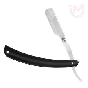 Rasoir droit en acier inoxydable, outil professionnel de barbier pour la coupe des poils du visage et du corps, et le coiffage en salon - Product Image 1