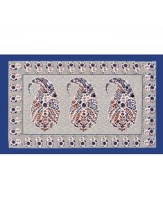 Juego de Sábanas de Algodón Gulmohar King Size con Estampado Floral Paisley Hecho a Mano, con Fundas de Almohada para Hogar y Hotel - Product Image 3