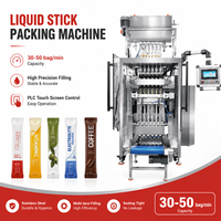 Machine d'emballage automatique de sachets de sauce liquide à 6 voies, 5-50 ml, pour le remplissage et la fermeture de sachets stick de miel