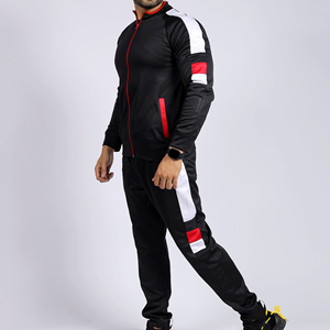 Ensemble de survêtement décontracté d'hiver pour homme, imprimé uni, avec cordon de serrage, pantalon de jogging et veste de sport - Product Image 6