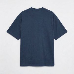 Camiseta de algodón de color liso oversize para hombre, manga corta, cuello redondo, estilo casual urbano, tops holgados, diseño liso, ¡gran oferta! - Product Image 5